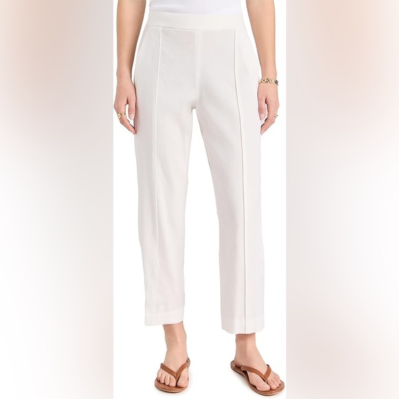 Vince White Cropped Ankle Pants Relaxed Fit - Picture 2 of 5